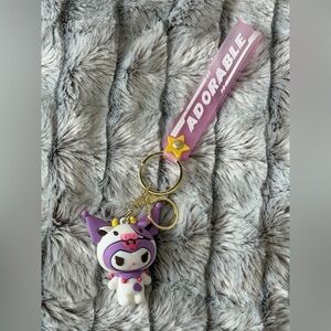 Sanrio Kuromi Cow Costume Keychain/Charm